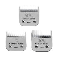 Ruzros 3 Pcs Professional Detachable Replacement Ceramic Blades set,compatible with Andis AGC,BDC,BGC,MBG Series,oster Classic 76/Star-Teq/Power-Teq Clippers 2+1-1/2+3-1/2(3 pcs)