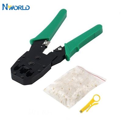 Cat6 Cat5 RJ45 Crimper Set Network Cable Crimping Pliers Tool Kit With 10 PCS RJ45 8P8C Network Cable Connector