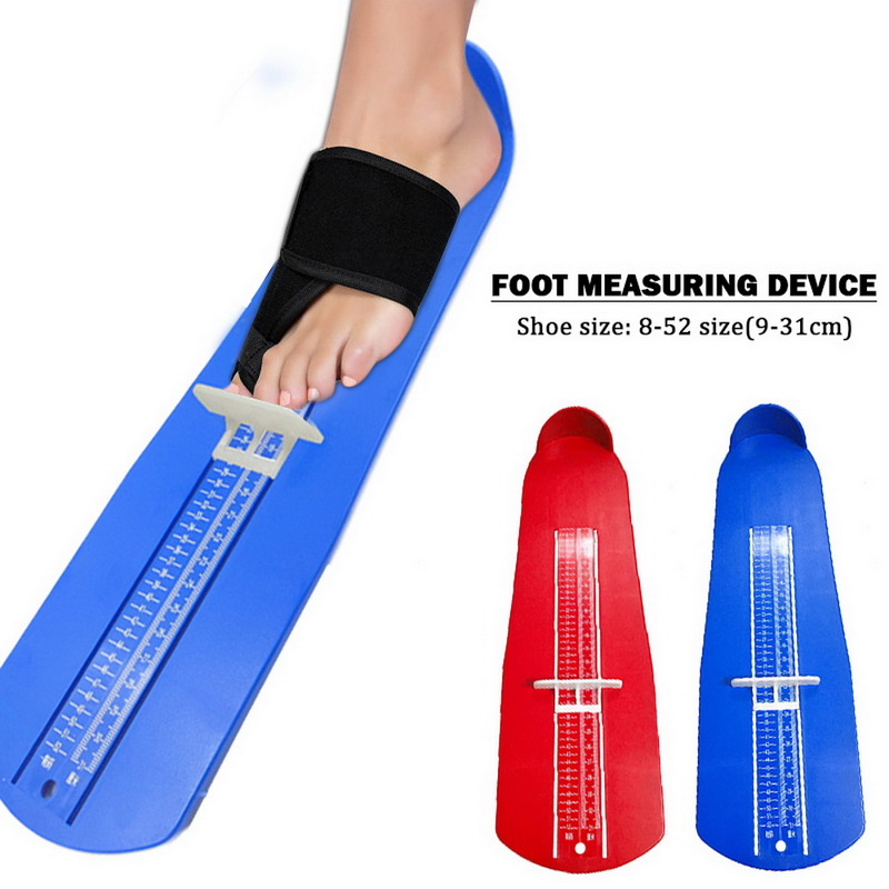 freneci 2pcs Home Adults Foot Measuring Device Shoes Measurer Gauge Tool Size Ruler 