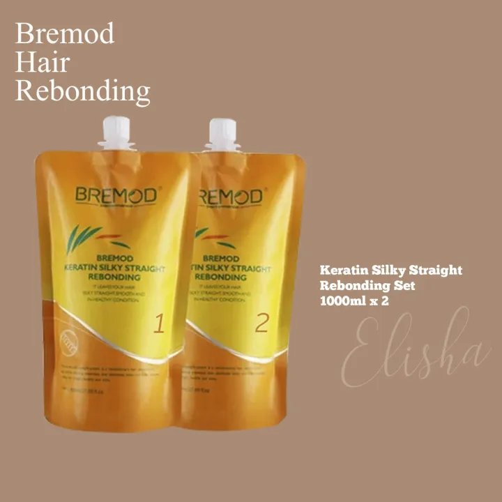 Bremod Keratin Silky Straight Rebonding Set 800mlx2 | Lazada PH