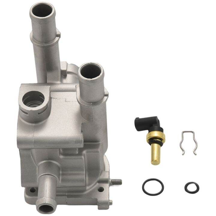 Aluminum Engine Thermostat Housing Cover with Sensor 96984103 96817255