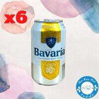 BAVARIA 0.0% Alcohol Malt drink 330 ml. Invigorating, Lemon, Natural Sweetness  6 can เครื่องดื่มมอลต์ 0.00 แอลกอฮอล์ ขนาด 330ml 6 กระป๋อง