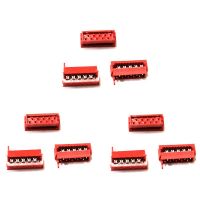 10Pcs Micromatch Red 2.54mm Pitch Female IDC Box Header Connector Sample 4P 6P 8P 10P 12P 14P 16P 18P 20P 22P 24P 26P holesale