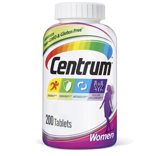 Centrum Women (200 Count) Multivitamin / Multimineral Supplement Tablet ...