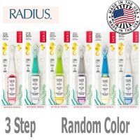 RADIUS(1ขั้นตอน) แปรงสีฟันแปรงที่บริสุทธิ์สำหรับเด็กวัยหัดเดินแปรงขนนุ่มมาก-3แพ็คใสปราศจาก BPA และเป็นที่ยอมรับซึ่งออกแบบมาสำหรับฟันและเหงือกที่บอบบางสำหรับเด็กอายุ6เดือนขึ้นไป