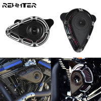 รถจักรยานยนต์ Turnable Air Cleaner CNC Air Filter อลูมิเนียมสำหรับ Harley Dyna Street Bob Softail Touring Sportster XL 1200 883 FXDF