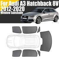 กระจกบังแดดรถยนต์แม่เหล็กที่กำหนดเองสำหรับ Audi A3 Sportback Hatchback 8V 2012-2020ตาข่ายม่านกรอบหน้ากระจกหน้า