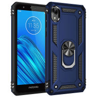 สำหรับ Motorola Moto E6 Heavy Duty Tough เกราะ Kickstand Case