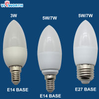 Led แสงเทียน3วัตต์5วัตต์7วัตต์ประหยัดพลังงานโคมไฟคริสตัล Ampoule illas E14 E27 AC 110โวลต์220โวลต์อบอุ่นเย็นสีขาวซัง Led หลอดไฟ