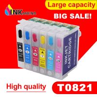 ตลับหมึกรีฟิล T0801-T0806สำหรับ R265 Epson R285 R360 Rx560 Rx585 Rx685 P50 Px650 Px700 Px800 Px720 Px810เครื่องพิมพ์ Px820