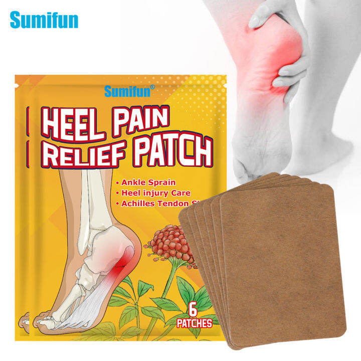 Sumifun 6 Patch Heel Pain Relief Patch 8 Hours of Relief for Ankle ...