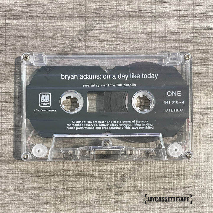 เทปเพลง-เทปคาสเซ็ต-เทปคาสเซ็ท-cassette-tape-เทปเพลงสากล-bryan-adams-อัลบั้ม-on-a-day-like-today