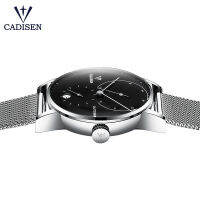 CADISEN นาฬิกา C1030นาฬิกาผู้ชายอัตโนมัติ Self-Wind ชายนาฬิกา Mechanical Power Reserve นาฬิกาแฟชั่น Casual ตาข่าย Band นาฬิกาข้อมือ