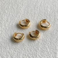 u.nis - ฺBaby Chunky Earrings (ทองเหลืองชุบทอง18K Gold)