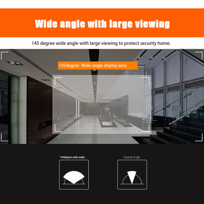 โฮมวิดีโอประตูตา Viewer กล้องรักษาความปลอดภัย Visual ประตูอิเล็กทรอนิกส์ Cat Eyes 4.3 TFT LCD 145 องศา Peephole Viewer การตรวจสอบภาพ