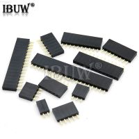 【CW】 10PCS 2.54MM pitch single row female pin socket 2/3/4/5/6/7/8/9/10/11/12/13/14/40Pin PCB Row Mother arduino