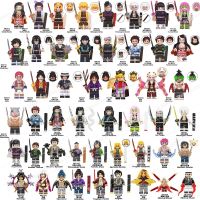 ✙❅ ganzha3965 ของเล่นฟิกเกอร์ Demon Slayer Legoed Building Minifigures Muzan Tanjirou Nezuko Zenitsu Giyuu ขนาดเล็ก