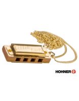 Hohner Little Lady Gold Plate ฮาร์โมนิก้า คีย์ C / 4 ช่อง พร้อมสร้อยแขวนคอ + ฟรีกล่องของขวัญ ** Made in Germany **