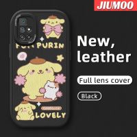 เคส JIUMOO สำหรับ Xiaomi Redmi 10 Prime Redmi 10C น่ารักลาย Cinnamoroll เคสใส่โทรศัพท์หนังดีไซน์ใหม่ซิลิโคนนิ่มเคสมือถือกันกระแทกป้องกันการตกพร้อมกับเคสป้องกันกล้องเลนส์คลุมทั้งหมด