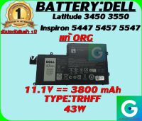 BATTERY:DELL TRHFF++ แท้ ORG ใช้ได้กับรุ่น Inspiron 15 5000 5547 5445 5448 5545 5547 5548 14-5447 3450 3550 รับประกันสินค้า 1ปี เต็ม