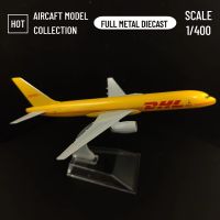 Scale 1:400 Metal Aircraft Replica DHL Boeing 757 Airplane Diecast Model Plane Aeroplane Home Office Miniature Toys for Children