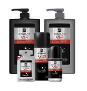 Bộ Romano Vip Passion Platinum 5 sản phẩm Dầu Gội 650g, Sữa Tắm 650g