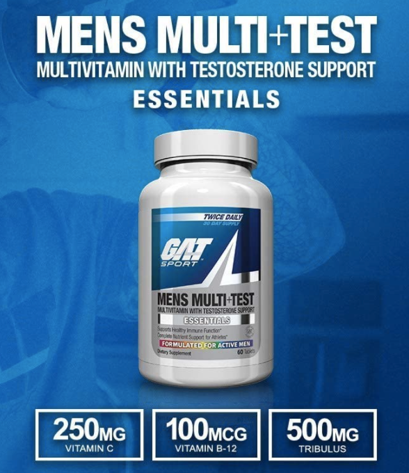 GAT Sport Mens Multi + Test,Multivitamin with Tribulus Terristis, 60