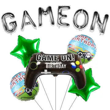 Video Game 10th Birthday Decorations for Boy Gamer, Level Up Number 10 Foil  Balloons Black and Green Game on Birthday Party Supplies Game Controller  Balloon Happy Birthday Banner 