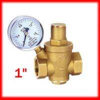 ✕◕ 1 Brass DN25 water pressure regulator with pressure gaugepressure maintaining valvewater PRV pressure reducing valve