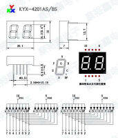 ใหม่10ชิ้น X 4201เป็น BS 0.4นิ้ว2หลักสีแดง7ส่วนจอแสดงผล Led 10pin 4201AS4201BS