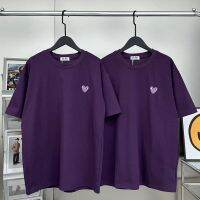 【Top Grade】New Love Short Sleeve T-shirt Summer Sunflower Purple Casual Cute Outwear Top