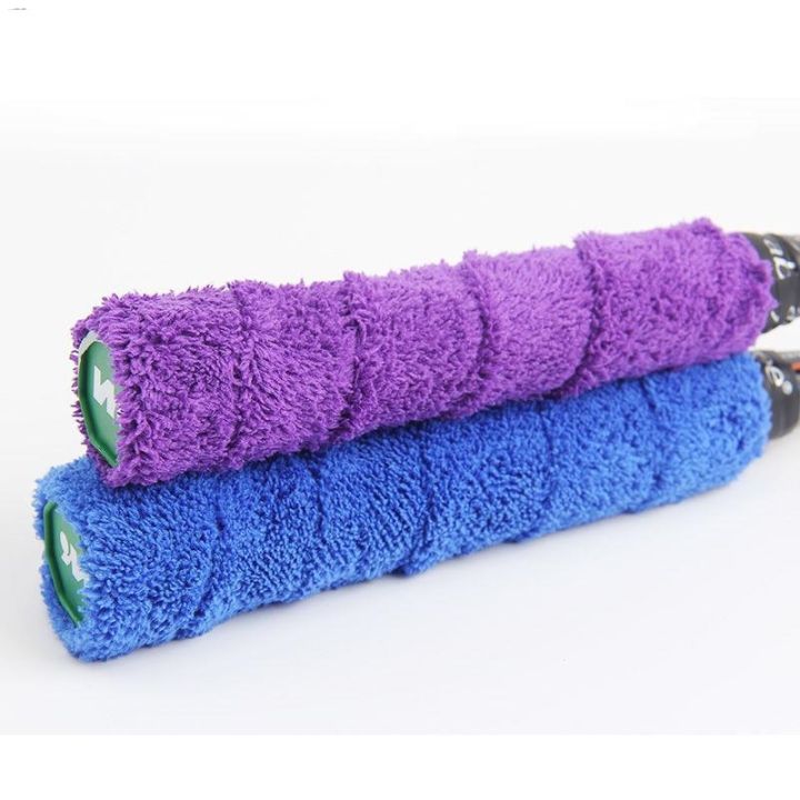 towel-hand-glue-grail-badminton-racket-absorbent-with-long-hair-microfiber-antiskid-rod-thickening-tennis-racket-handles