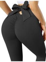 【CW】 Up Bow Leggings for Fashion Seamless Rise Gym Clothing Pants Female Sweatpants