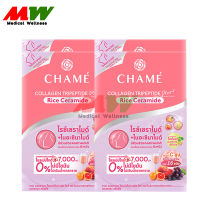 CHAME Collagen Plus Rice Ceramide "4 กล่อง " (1 กล่อง/10 ซอง x4)