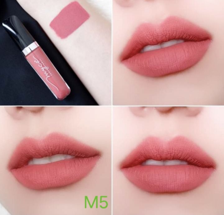 MYCA matte เบอร์ M5 ไมก้า ลิปครีมเนื้อแมท สีชมพูเข้มสด ทาแล้วหน้าสว่าง เนื้อลิปเบาสบาย เกลี่ยง่าย ไม่เลอะแมส ติดแน่นทนตลอดวัน