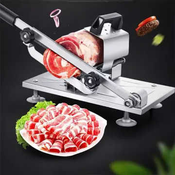 Vegetable Cutting Machine Manual Meat Slicer Frozen Food Cutter Beef Kitchen