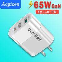 ระบบชาร์จเร็ว Gan 65W USB โทรศัพท์มือถือชนิด R C PD ความเร็วสูงจริงชาร์จผนังได้อย่างรวดเร็วสำหรับ Rs Huawei