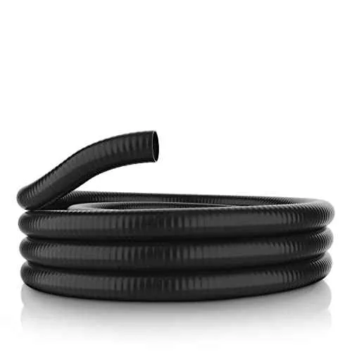 Alpine 2" In. x 50 Ft. Schedule 40 Black PVC Ultra Flexible Hose for Koi Ponds, Irrigation