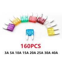 【DT】hot！ 160Pcs Small Size Car Fuses Assortment Set Truck Fuse Electric Security 5A 10A 15A 20A 25A 30A 40A