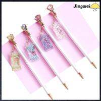 JINGWEI 4Pcs 0.7มม. ดินสอสีขาว แทนที่แกนหลัก ด้ามจับแบบนุ่ม อุปกรณ์วาดภาพเขียน ของขวัญสำหรับเด็ก น่ารักน่ารักๆ ดินสอเครื่องกลเครื่องกล ออฟฟิศสำหรับทำงาน