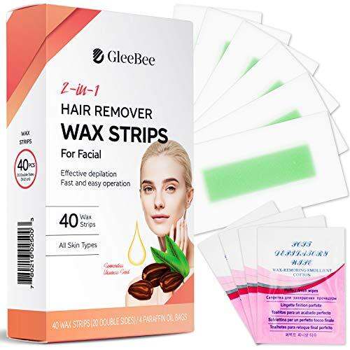 [PREORDER] Gleebee Facial Wax Strips, Hair Removal Waxing Strips for