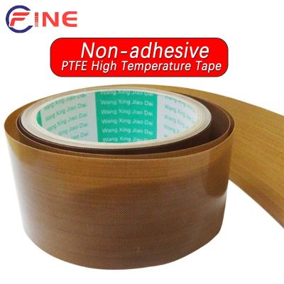 10M PTFE High Temperature Tape Without Glue/Adhesive Cloth Insulated Machine Flame Retardant Wear Resistan Waterproof Tapes Belt Adhesives Tape