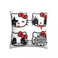 Kiss Pillow Case Rock Modern Polyester Pillowcase Home Decor Zipper Spring Cover