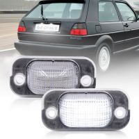 2ชิ้นไฟส่องทะเบียนรถป้ายทะเบียน LED Canbus สำหรับ VW Golf II MK2 1983-1992 Jetta II 1984-1991ที่นั่ง Toledo อุปกรณ์ไฟท้าย