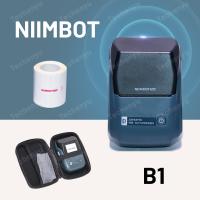 Niimbot เครื่องพิมพ์ฉลากแบบพกพาติดด้วยความร้อนแบบพกพาขนาดเล็ก B1เครื่องพิมพ์ไร้หมึกไร้สายเครื่องพิมพ์ฉลากมือถือ Android