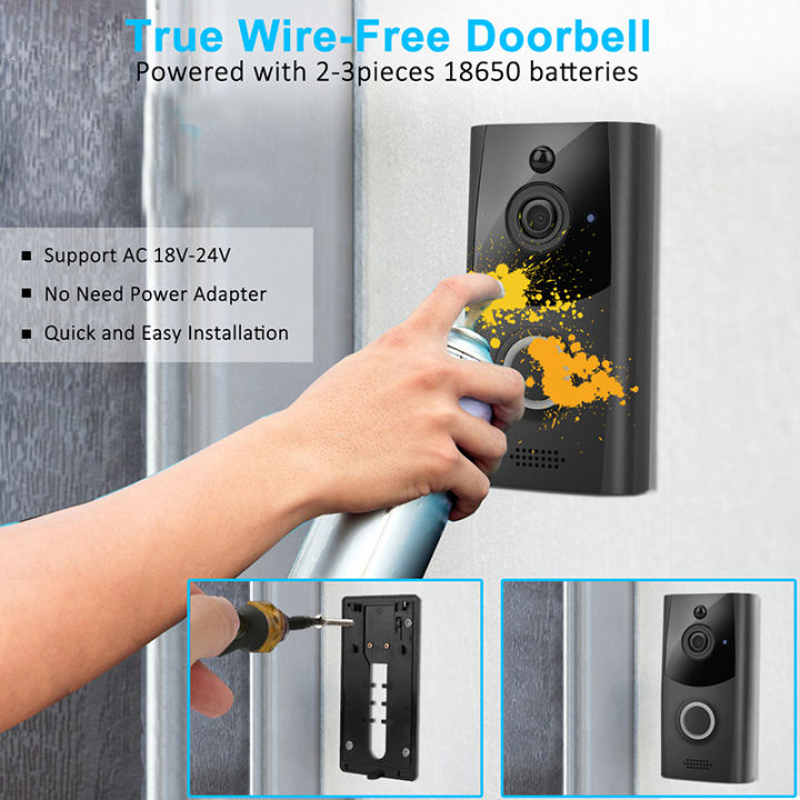professional-security-doorbell-wireless-wifi-intercom-houshold-protection-doorbell-smart-pir-video-camera-door-phone-new