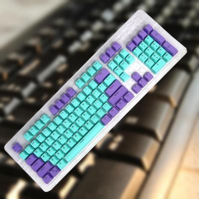 104Pcs Universal Key Cap Set Ergonomic PBT Transparent Keycaps for Cross-axis Mechanical Keyboard Replacement Keycaps Key Caps Basic Keyboards