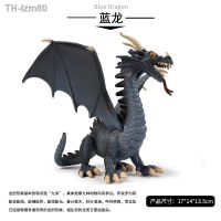 ? ของขวัญ Jurassic solid blue dragon จำลองไดโนเสาร์ western flying magic ไดโนเสาร์หายใจไฟของเล่นเด็ก