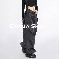 [ส่งของ]EMILIA SHOP กางเกงขายาว กางเกงเอวสูง สบายสไตล์y2k 2023 ใหม่A20M015 0317