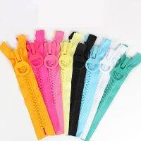 【CW】 20 Extra WidthColor AdorableOpen Ends Big Size Resin Zippers 25cm No StopperBag PenCraft Accessories